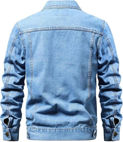 Unisex Sky Blue Denim Jacket – Lightweight & Classic