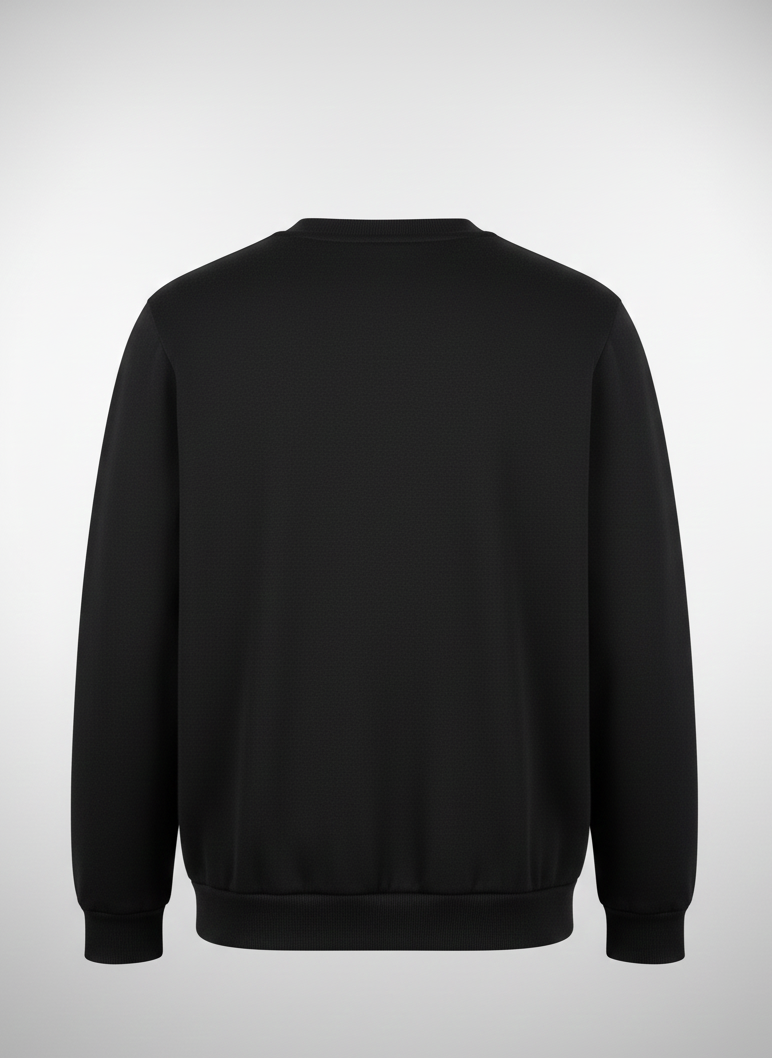 Pegador Black Down Shoulder Sweatshirt – Premium Winter Streetwear Pullover