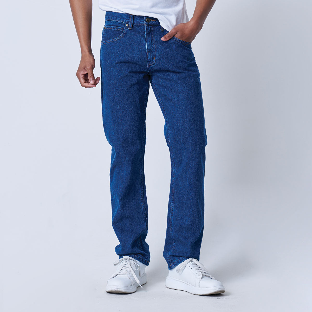 Plus Size Stonewash Denim Jeans – Unisex Fit